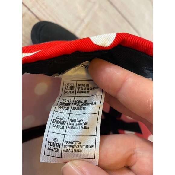 Disney Park Minnie Mouse Kid's Polka Dot Snap Back Cap - 54-57CM - Picture 7 of 8